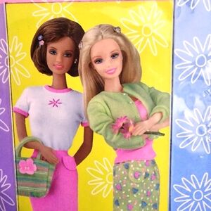 💕 Vintage Barbie PHOTO MAGNET Pink  Fridge / School Locker